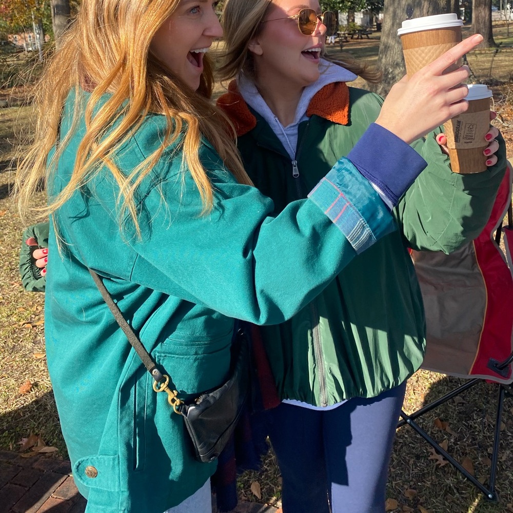 Green Barn Jacket Utility Jacket With Corduroy Co… - image 2